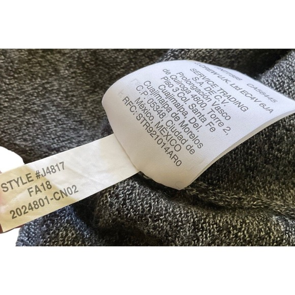 Madewell  Cozy South Star Wool Acrylic Blend Gray Sweater Woman' s Size M - Picture 9 of 9